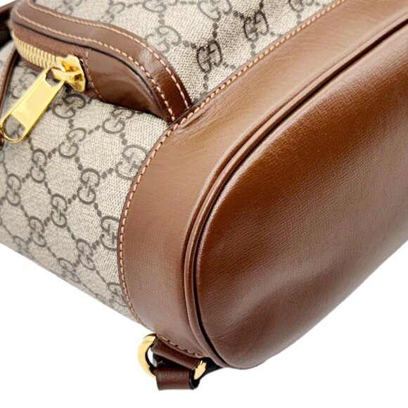 Gucci Interlocking G Supreme Canvas Backpack Brown 674147 - Picture 8 of 12